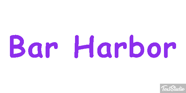 Bar Harbor Effet de texte