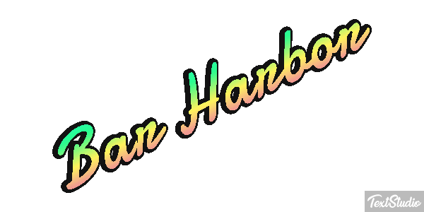 Bar Harbor Effet de texte