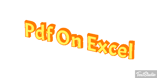 Pdf On Excel Effet de texte