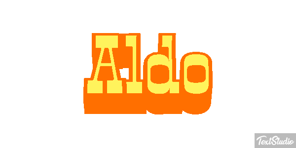 Aldo Text effect