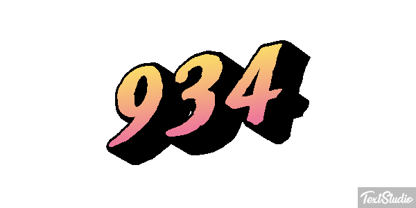 934 Texteffekt