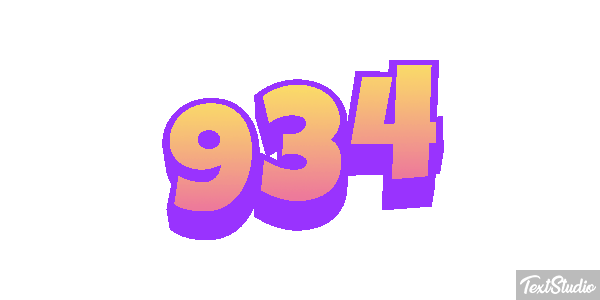934 Texteffekt