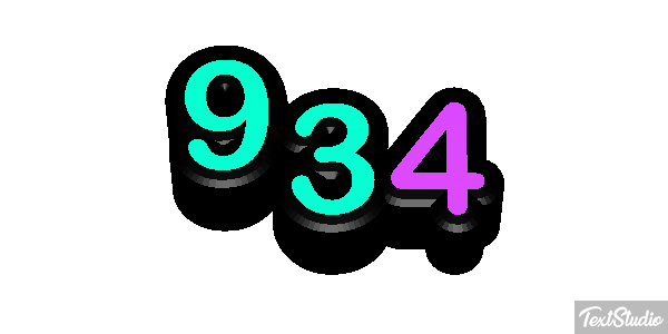 934 Texteffekt