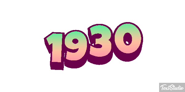 1930 Tekst effect