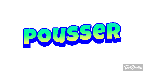 Pousser Effet de texte