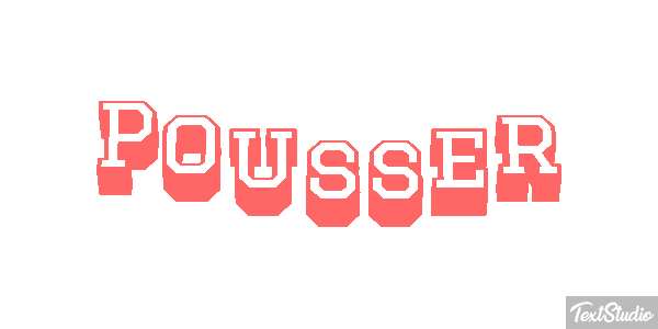 Pousser Effet de texte