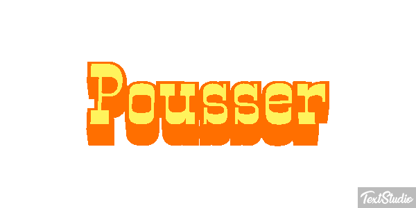 Pousser Effet de texte