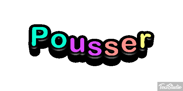 Pousser Effet de texte