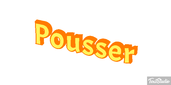 Pousser Effet de texte