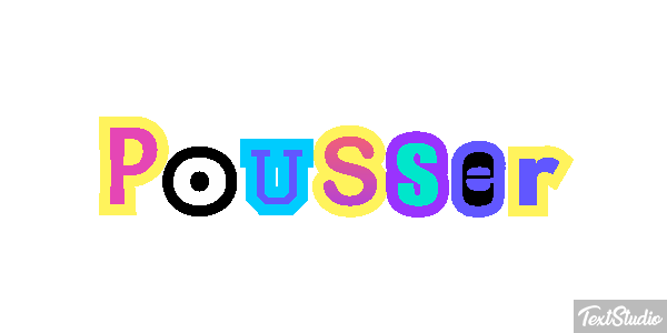 Pousser Effet de texte