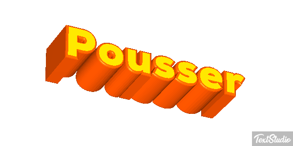 Pousser Effet de texte