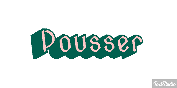 Pousser Effet de texte