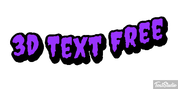 3d Text Free テキスト効果