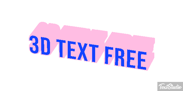 3d Text Free テキスト効果