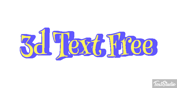 3d Text Free テキスト効果