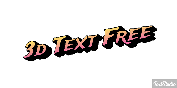 3d Text Free テキスト効果