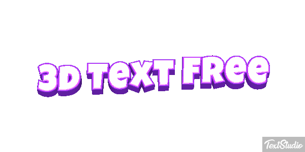 3d Text Free テキスト効果