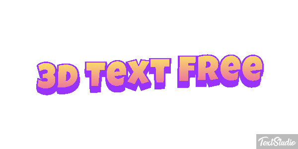 3d Text Free テキスト効果