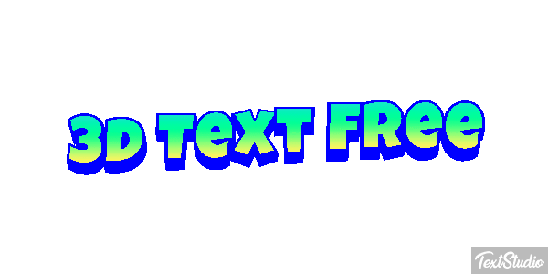 3d Text Free テキスト効果