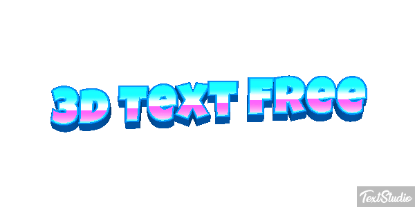 3d Text Free テキスト効果