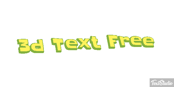 3d Text Free テキスト効果