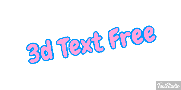 3d Text Free テキスト効果