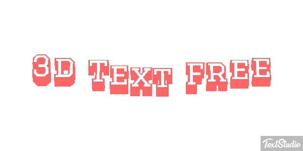 3d Text Free テキスト効果