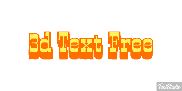 3d Text Free テキスト効果