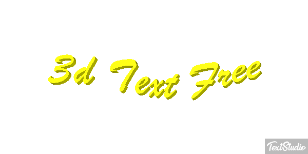 3d Text Free テキスト効果