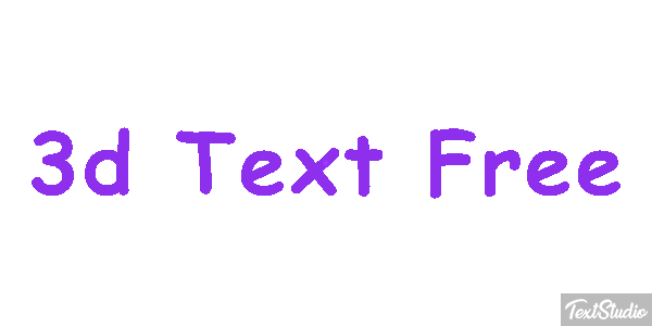 3d Text Free テキスト効果