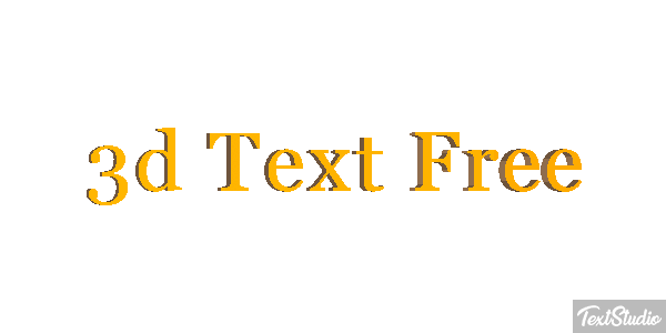 3d Text Free テキスト効果