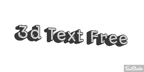 3d Text Free テキスト効果
