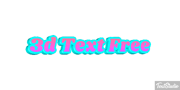 3d Text Free テキスト効果