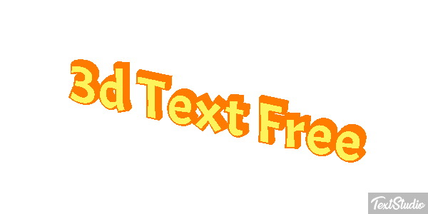 3d Text Free テキスト効果