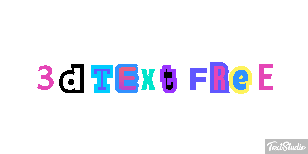 3d Text Free テキスト効果