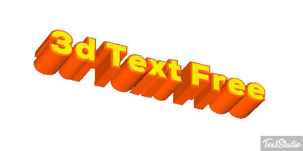 3d Text Free テキスト効果