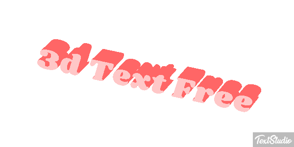 3d Text Free テキスト効果