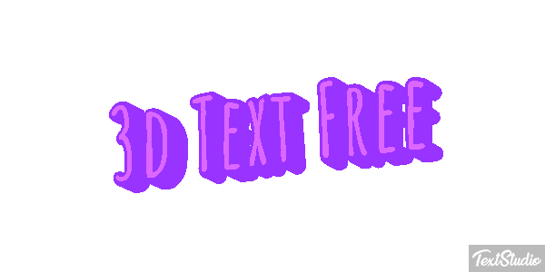 3d Text Free テキスト効果