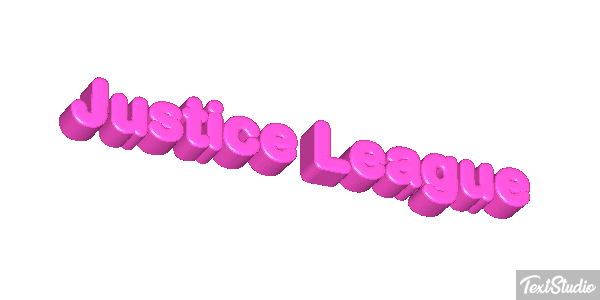 Justice League Effetto testo