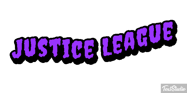 Justice League Effetto testo