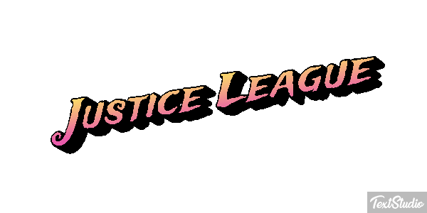 Justice League Effetto testo