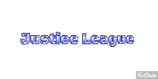 Justice League Effetto testo
