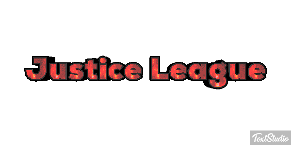 Justice League Effetto testo