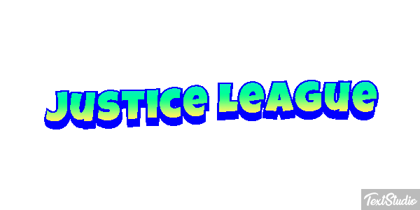Justice League Effetto testo