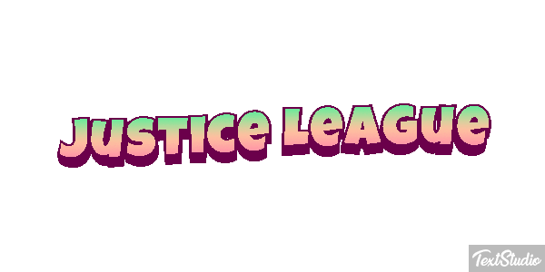 Justice League Effetto testo