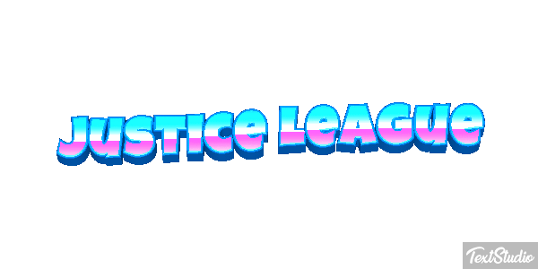 Justice League Effetto testo