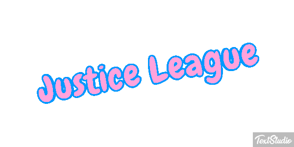 Justice League Effetto testo
