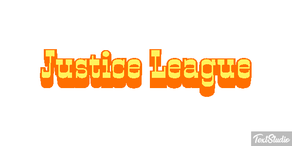 Justice League Effetto testo