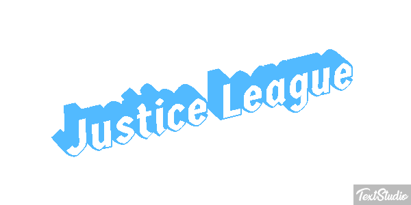 Justice League Effetto testo