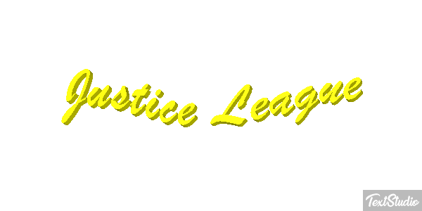 Justice League Effetto testo